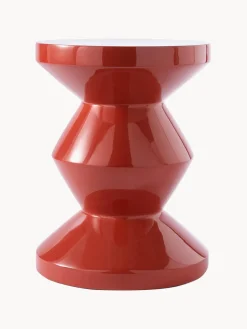 POLSPOTTEN Mesa auxiliar redonda Zig Zag