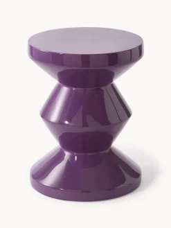 POLSPOTTEN Mesa auxiliar redonda Zig Zag^ Mesas Auxiliares