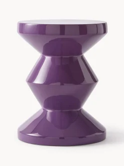 POLSPOTTEN Mesa auxiliar redonda Zig Zag^ Mesas Auxiliares