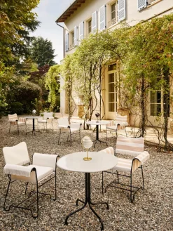 GUBI Mesa bistró redonda con tablero de cerámica Carmel, Ø 75 x 73 cm^ Mesas De Comedor|Mesas De Comedor