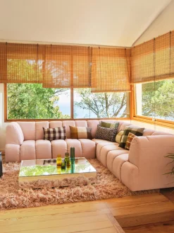 HKLIVING Mesa de centro artesanal de cristal de espejo Mirror, 90 cm