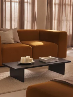 Westwing Collection Mesa de centro baja de madera Dako