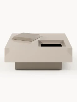 Westwing Collection Mesa de centro con espacio de almacenamiento Alessa, 80 cm