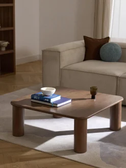 Westwing Collection Mesa de centro de madera de roble Didi