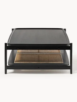 Westwing Collection Mesa de centro de madera con espacio de almacenaje de tejido vienés Libby^ Mesas De Centro|Mesas De Centro