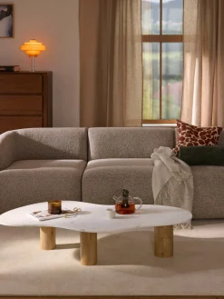 Westwing Collection Mesa de centro de mármol con forma orgánica Naruto^ Mesas De Centro|Mesas De Centro