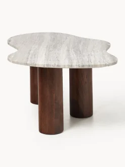 Westwing Collection Mesa de centro de mármol con forma orgánica Naruto, pequeña^ Mesas De Centro|Mesas De Centro