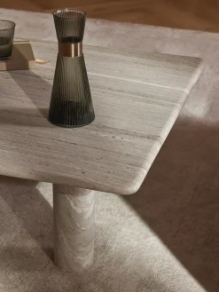 Westwing Collection Mesa de centro de mármol Mabel