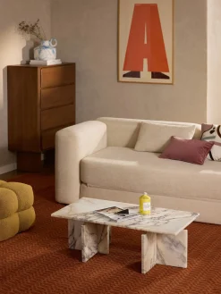 Westwing Collection Mesa de centro de mármol Marisa