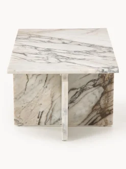 Westwing Collection Mesa de centro de mármol Marisa