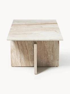 Westwing Collection Mesa de centro de travertino Marisa