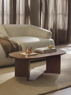 Westwing Collection Mesa de centro ovalada de madera Toni^ Mesas De Centro|Mesas De Centro