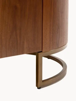 Kare Design Mesa de centro ovalada de madera de nogal Giorgio^ Mesas De Centro|Mesas De Centro