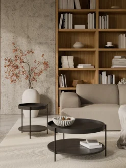 Westwing Collection Mesa de centro redonda de madera Renee^ Mesas De Centro|Mesas De Centro