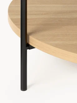 Westwing Collection Mesa de centro redonda de madera Renee