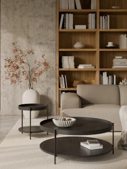 Westwing Collection Mesa de centro redonda de madera Renee^ Mesas De Centro|Mesas De Centro