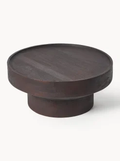 Westwing Collection Mesa de centro redonda de madera de mango Benno^ Mesas De Centro|Mesas De Centro