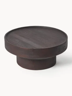 Westwing Collection Mesa de centro redonda de madera de mango Benno^ Mesas De Centro|Mesas De Centro