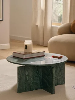 Westwing Collection Mesa de centro redonda de mármol Marisa^ Mesas De Centro|Mesas De Centro