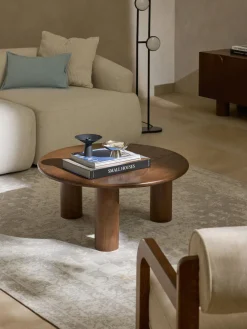 Westwing Collection Mesa de centro redonda de madera de roble Didi^ Mesas De Centro|Mesas De Centro