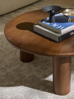 Westwing Collection Mesa de centro redonda de madera de roble Didi^ Mesas De Centro|Mesas De Centro