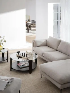 Rowico Home Mesa de centro redonda de madera de roble Arran