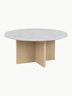 Rowico Home Mesa de centro redonda de mármol Brooksville