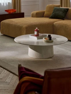 Westwing Collection Mesa de centro redonda grande Jael