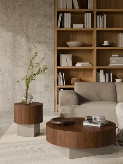 Westwing Collection Mesa de centro redonda Rylan