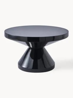 POLSPOTTEN Mesa de centro redonda Zig Zag