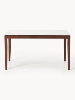 Westwing Collection Mesa de comedor con tablero en look mármol Jackson, tamaños diferentes