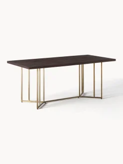 Westwing Collection Mesa de comedor de madera de mango con diseño espiga Luca, tamaños diferentes^ Mesas De Comedor|Mesas De Comedor