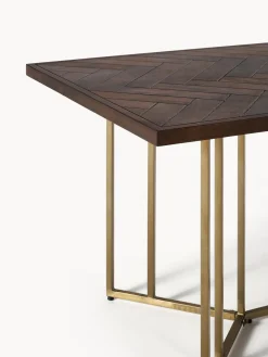 Westwing Collection Mesa de comedor de madera de mango con diseño espiga Luca, tamaños diferentes^ Mesas De Comedor|Mesas De Comedor