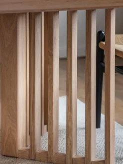 Mesa de comedor de madera Okayama, 200 x 100 cm