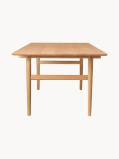 Carl Hansen & Søn Mesa de comedor de madera de haya CH32, tamaños diferentes
