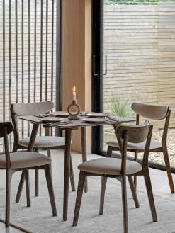 Mesa de comedor de madera Hatfield, 77 x 77 cm^ Mesas De Comedor|Mesas De Comedor