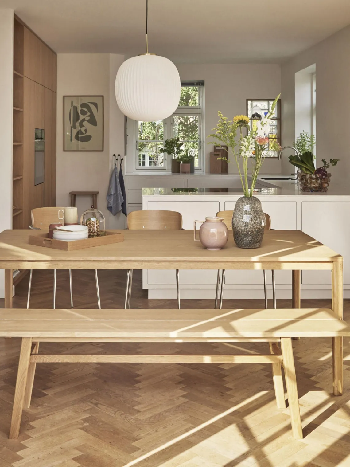 Hübsch Mesa de comedor de roble Acorn, 140 x 80 cm^ Mesas De Comedor|Mesas De Comedor