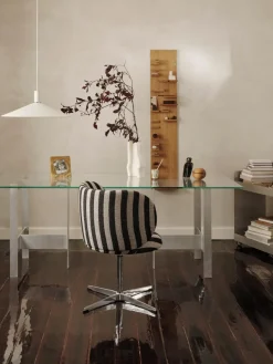 Ferm Living Mesa de comedor de vidrio y metal Lager, 200 x 90 cm^ Mesas De Comedor|Mesas De Comedor