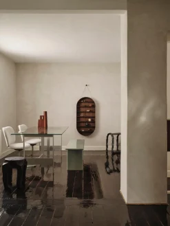 Ferm Living Mesa de comedor de vidrio y metal Lager, 200 x 90 cm^ Mesas De Comedor|Mesas De Comedor