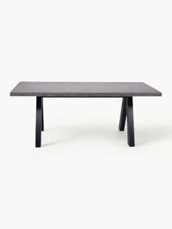 Mesa de comedor extensible en look cemento Apex, 200-250 x 100 cm