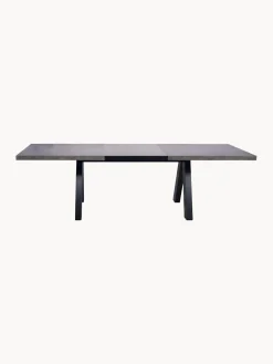 Mesa de comedor extensible en look cemento Apex, 200-250 x 100 cm