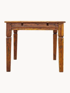 Bizzotto Mesa de comedor extensible de madera de acacia Chateaux, 120 - 200 X 90 cm