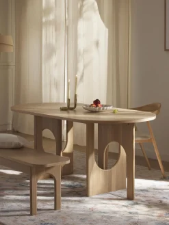 Westwing Collection Mesa de comedor ovalada Apollo, tamaños diferentes