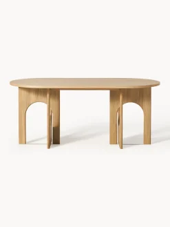 Westwing Collection Mesa de comedor ovalada Apollo, tamaños diferentes