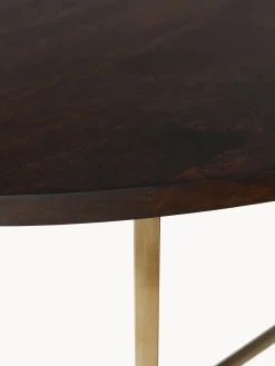 Westwing Collection Mesa de comedor ovalada de madera de mango Luca, tamaños diferentes