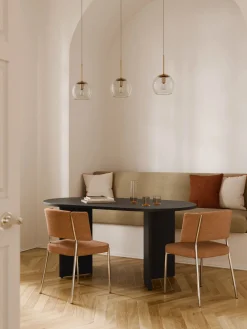 Westwing Collection Mesa de comedor ovalada de madera Toni, 200 x 90 cm