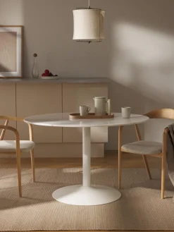 Westwing Collection Mesa de comedor ovalada de mármol Miley, tamaños diferentes^ Mesas De Comedor|Mesas De Comedor