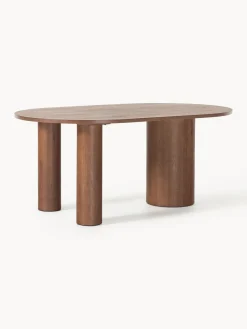 Westwing Collection Mesa de comedor ovalada de roble Dunia, tamaños diferentes