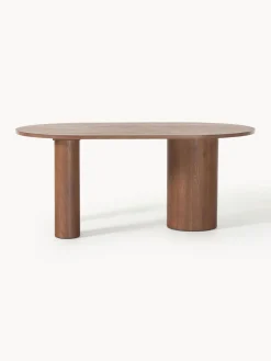 Westwing Collection Mesa de comedor ovalada de roble Dunia, tamaños diferentes