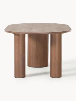 Westwing Collection Mesa de comedor ovalada de roble Dunia, tamaños diferentes